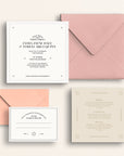The Bohemia Collection: Invitation Suite with Mail-In Response