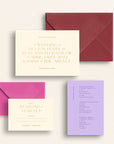 The Contemporary Collection: Invitation Suite with Mail-In Response