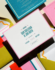 Colorful Letterpress Wedding Invitations