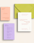 The Editorial Collection: Invitation Suite with Online Response Card