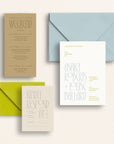 The Nouveau Collection: Invitation Suite with Mail-In Response