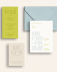 The Nouveau Collection: Invitation Suite with Online Response Card