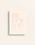 The Nouveau Collection: Mail-In RSVP Card