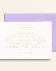 The Contemporary Collection: Invitation and Envelopes