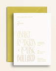 The Nouveau Collection: Invitation and Envelopes