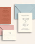 The Kindred Collection: Invitation Suite with Mail-In Response