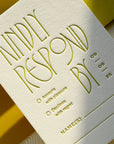 The Nouveau Collection: Invitation Suite with Mail-In Response