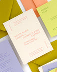 The Editorial Collection: Invitation Suite with Mail-In Response