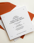 The Bohemia Collection: Invitation and Envelopes