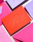 The Contemporary Collection: Invitation and Envelopes