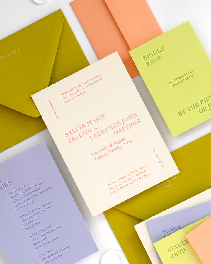 The Charm of Letterpress Wedding Invitations