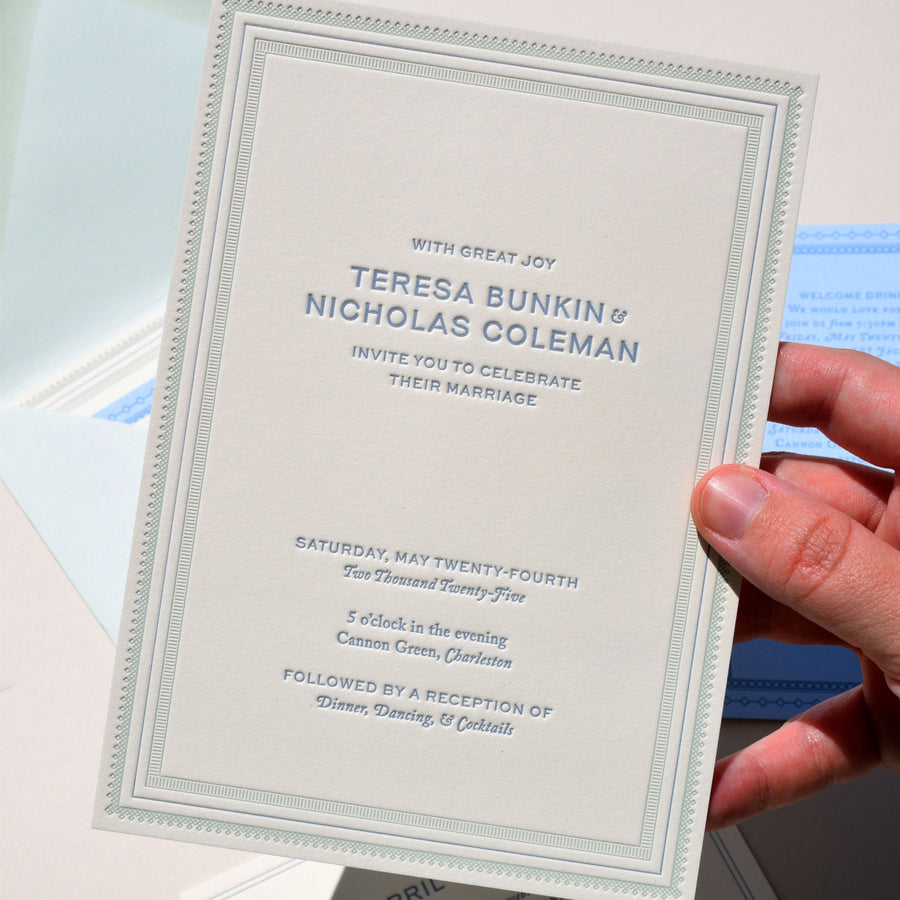 The Craftsman Collection: Invitation Suite with Mail-In Response