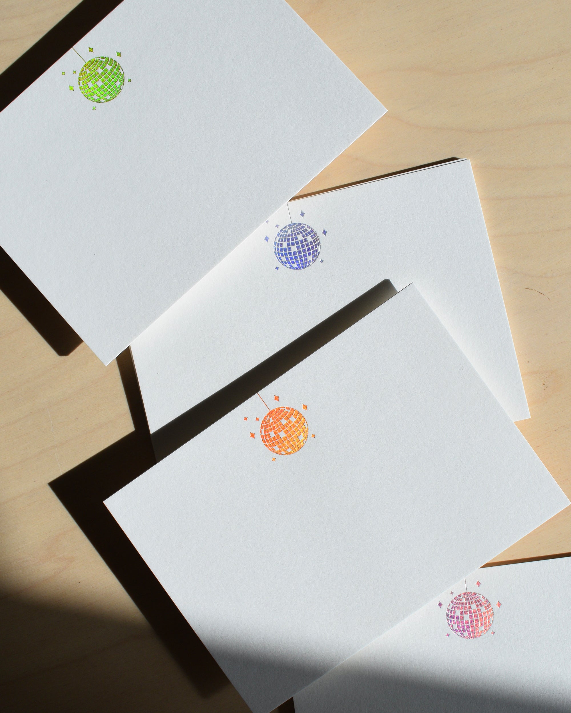 Disco Ball Cards (Gold)