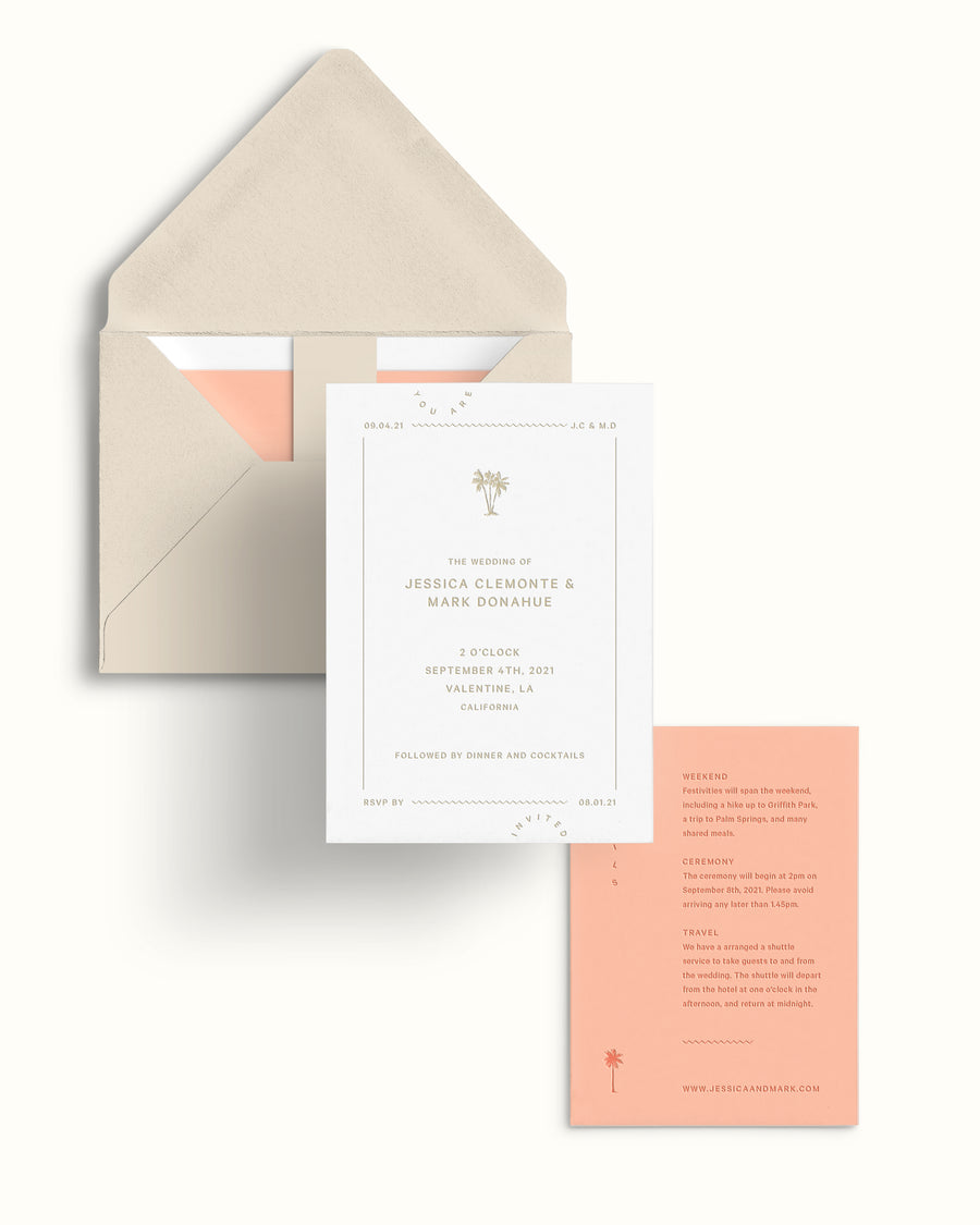 Holiday Invitation and Detail Card
