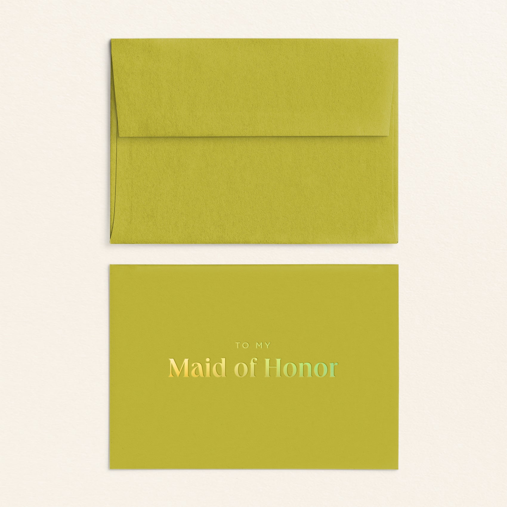 To My Maid of Honor Card