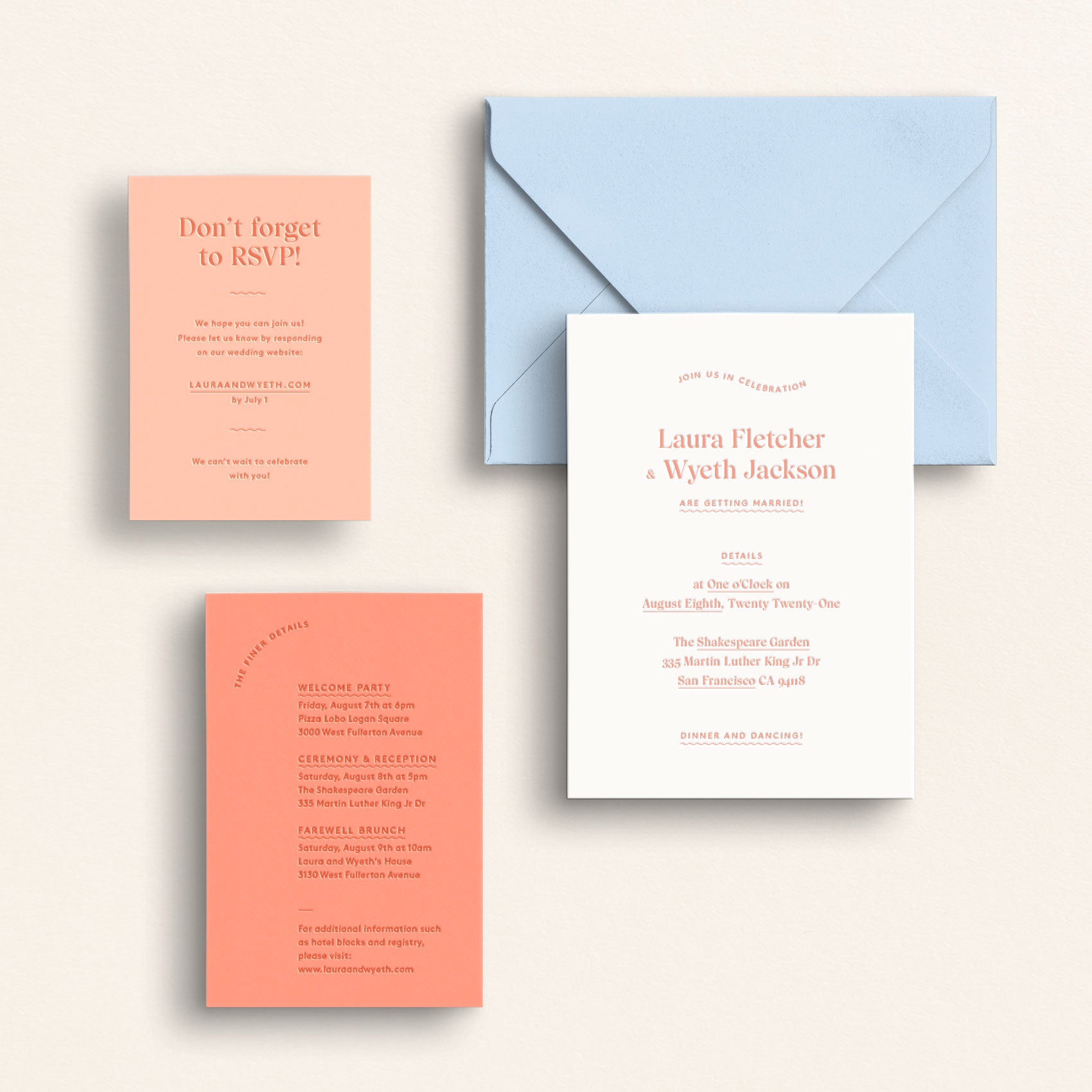 The Play Collection: Invitation Suite with Online Response Card