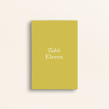 The Craftsman Collection: Table Numbers