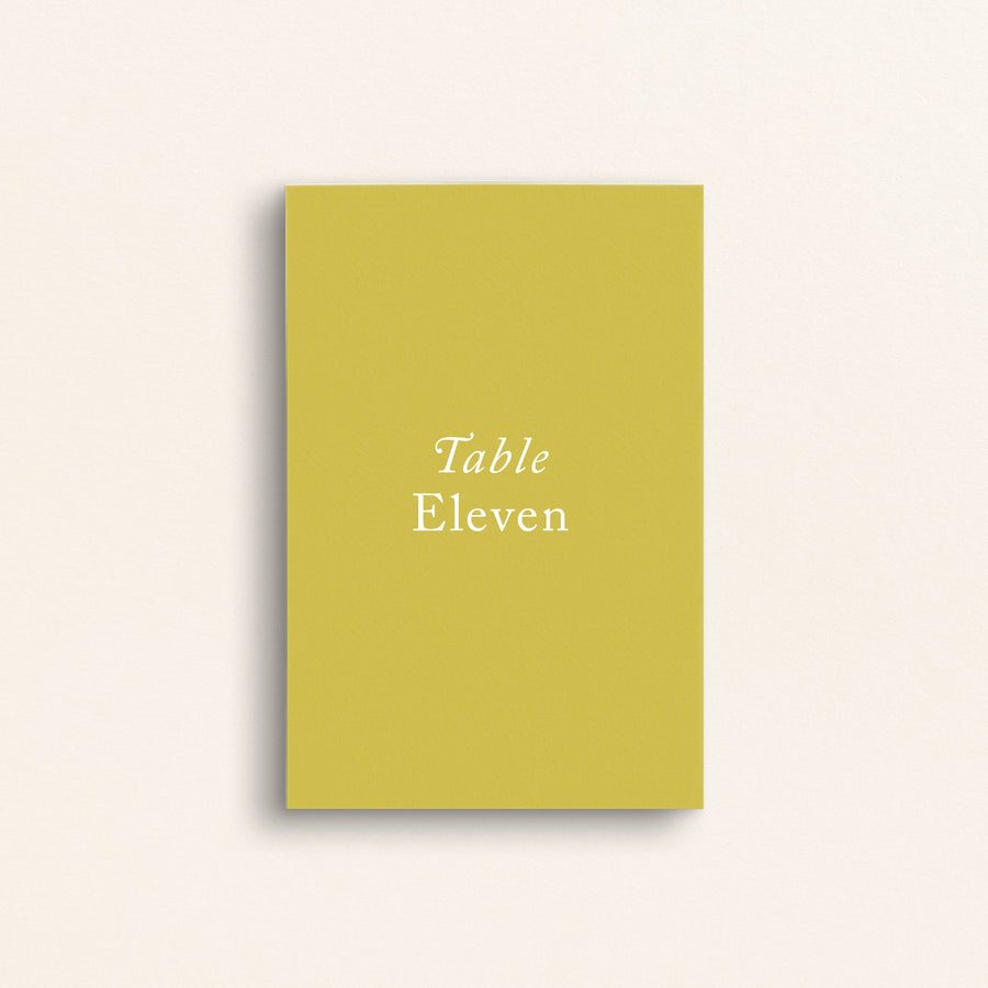 The Craftsman Collection: Table Numbers