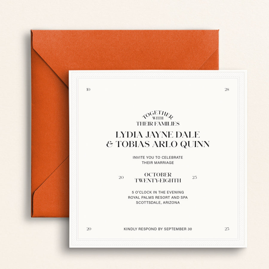 The Bohemia Collection: Invitation and Envelopes
