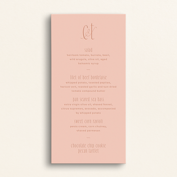 The Kindred Collection: Menu