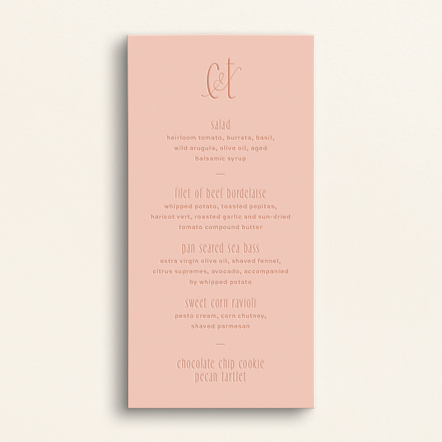 The Kindred Collection: Menu