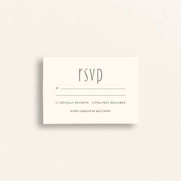 The Kindred Collection: Mail-In RSVP Card
