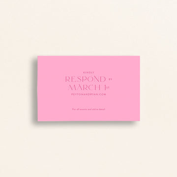 The Contemporary Collection: RSVP Card (Online RSVP)