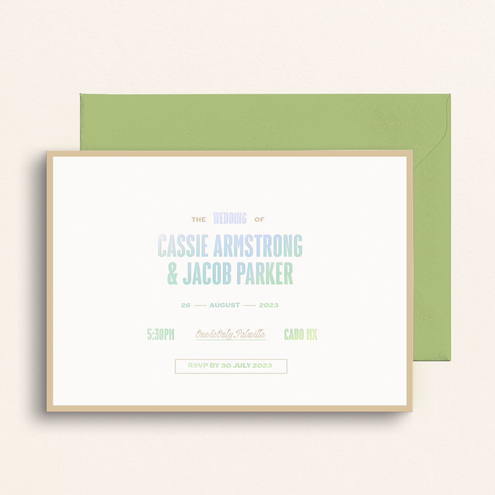 The Resort Collection: Invitation and Envelopes