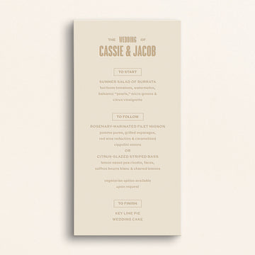 The Resort Collection: Menu