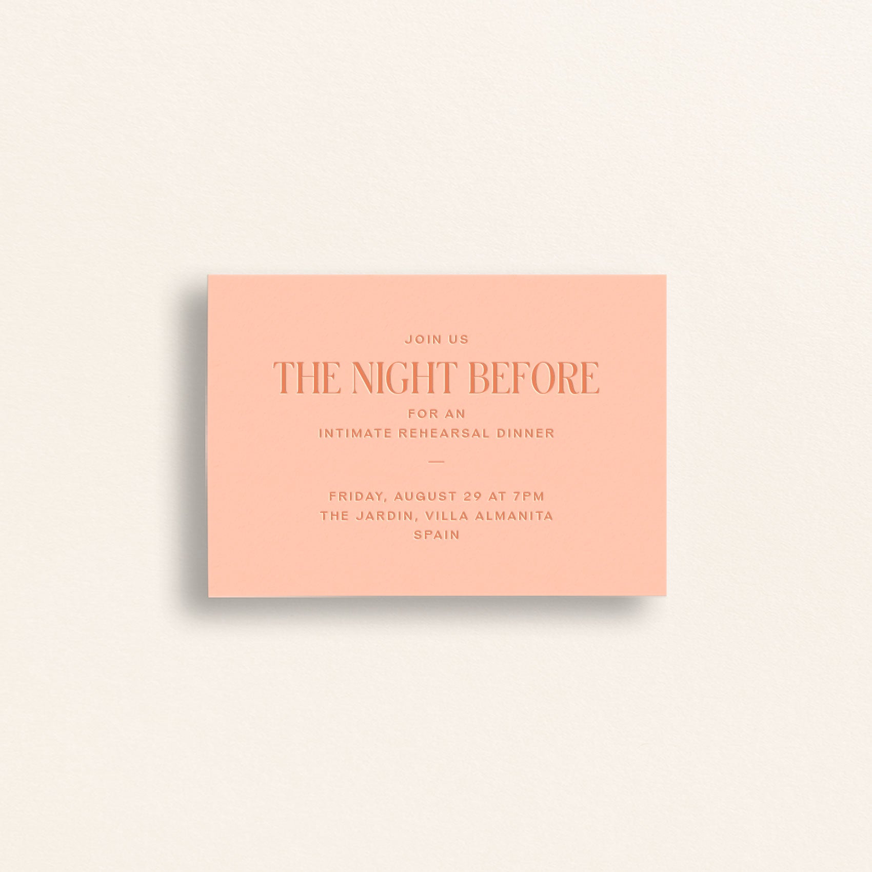 The Passport Collection: Rehearsal Dinner Card