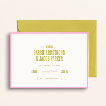 The Resort Collection: Invitation and Envelopes