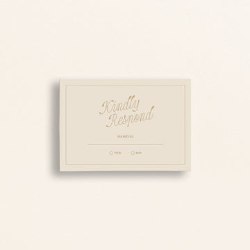 The Resort Collection: Mail-In RSVP Card