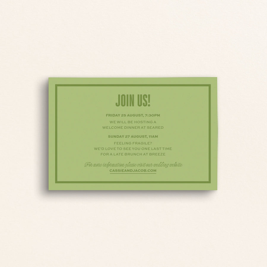 The Resort Collection: Detail Card