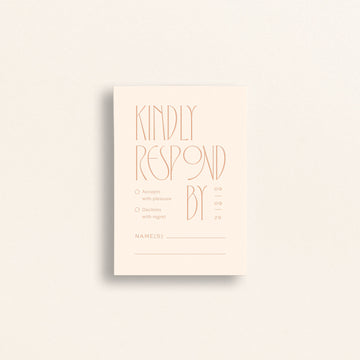 The Nouveau Collection: Mail-In RSVP Card