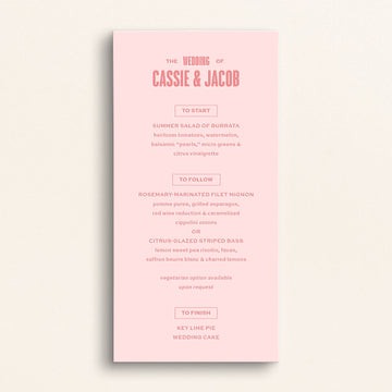 The Resort Collection: Menu