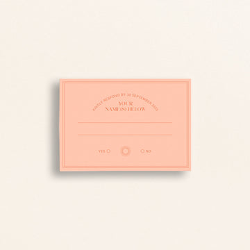 The Bohemia Collection: Mail-In RSVP Card