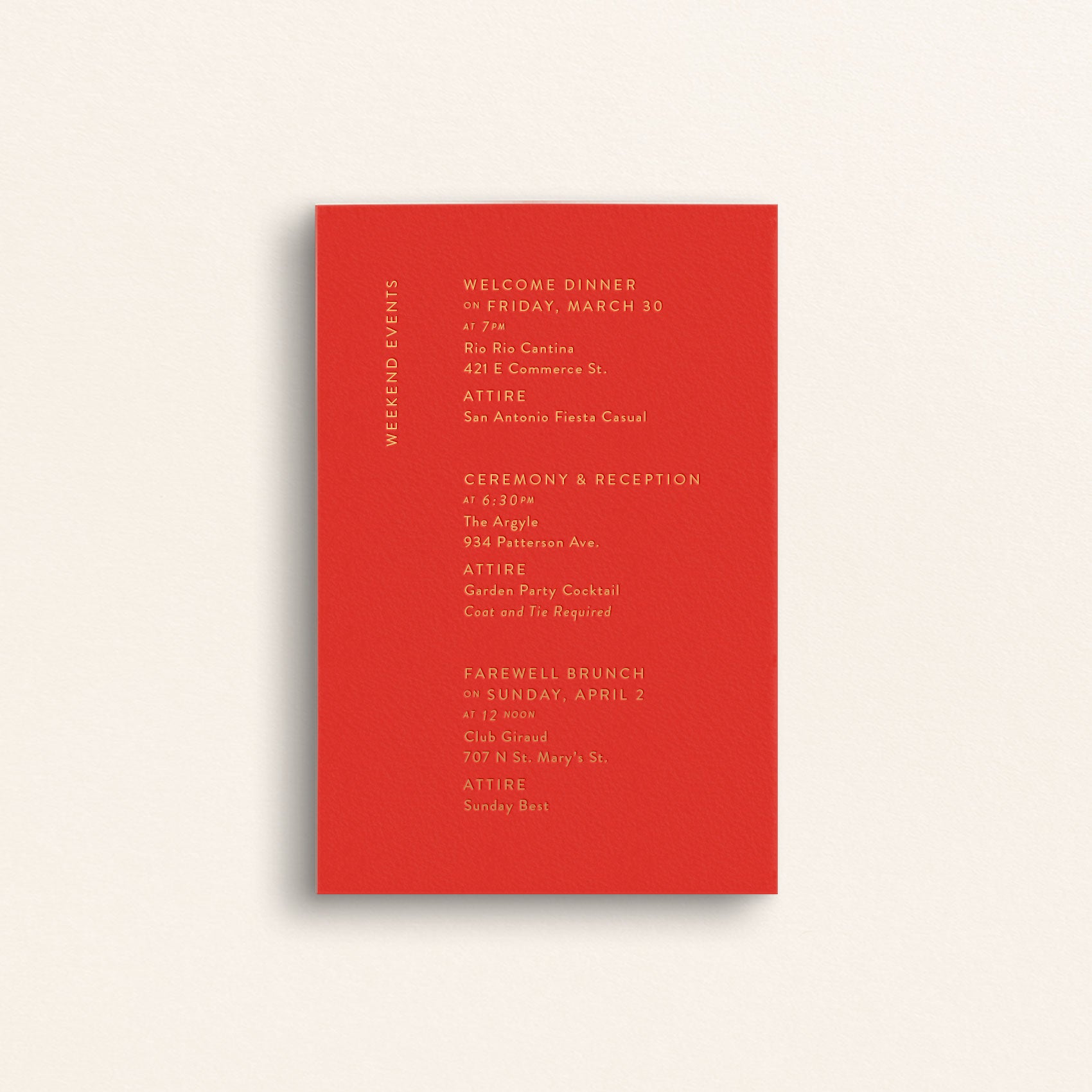 The Contemporary Collection: Detail Card