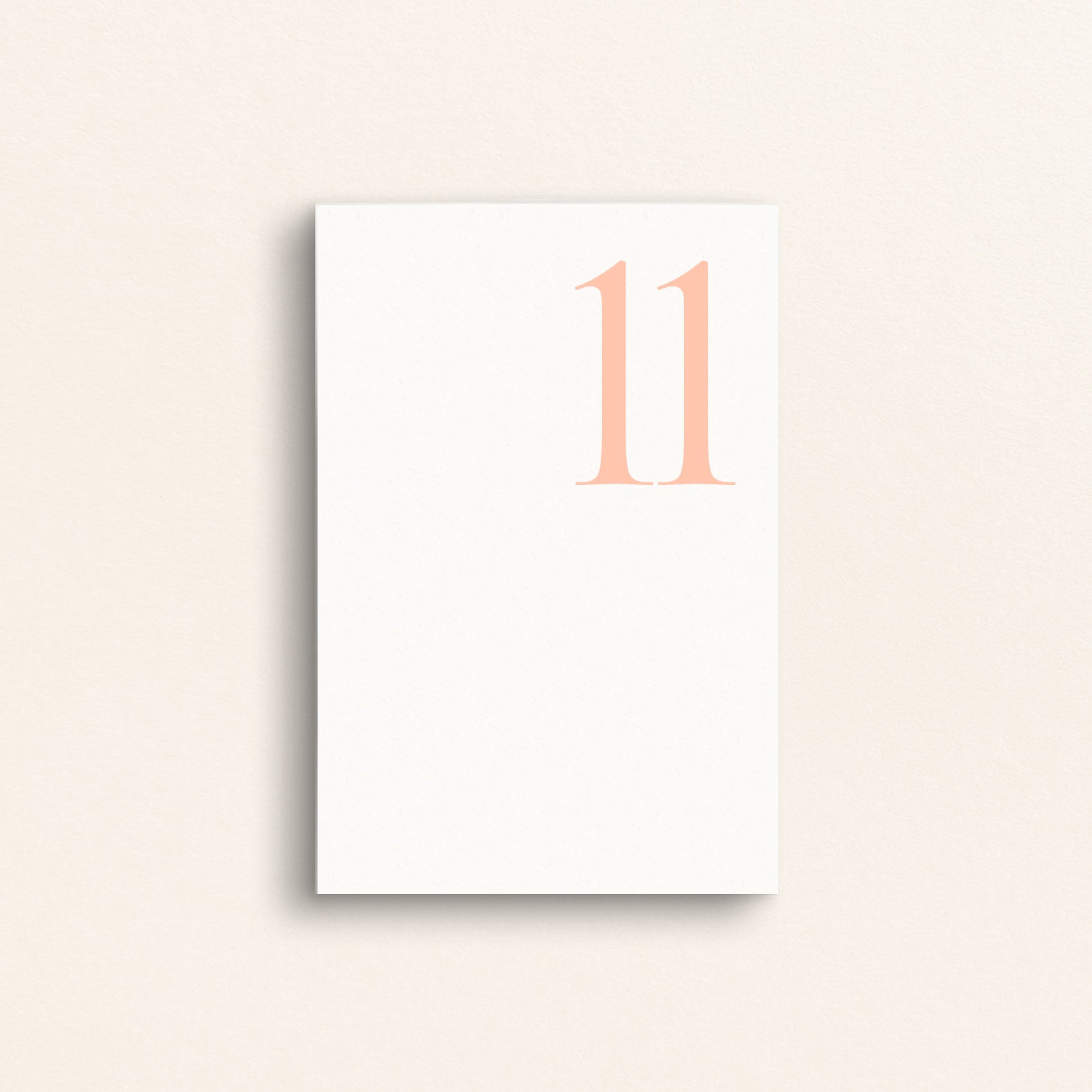 The Editorial Collection: Table Numbers