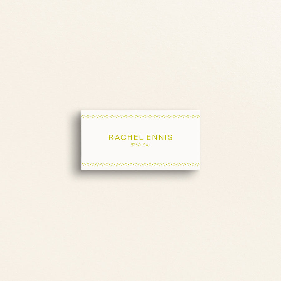 The Craftsman Collection: Escort Cards (Folded)