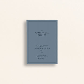 The Craftsman Collection: Rehearsal Dinner Card