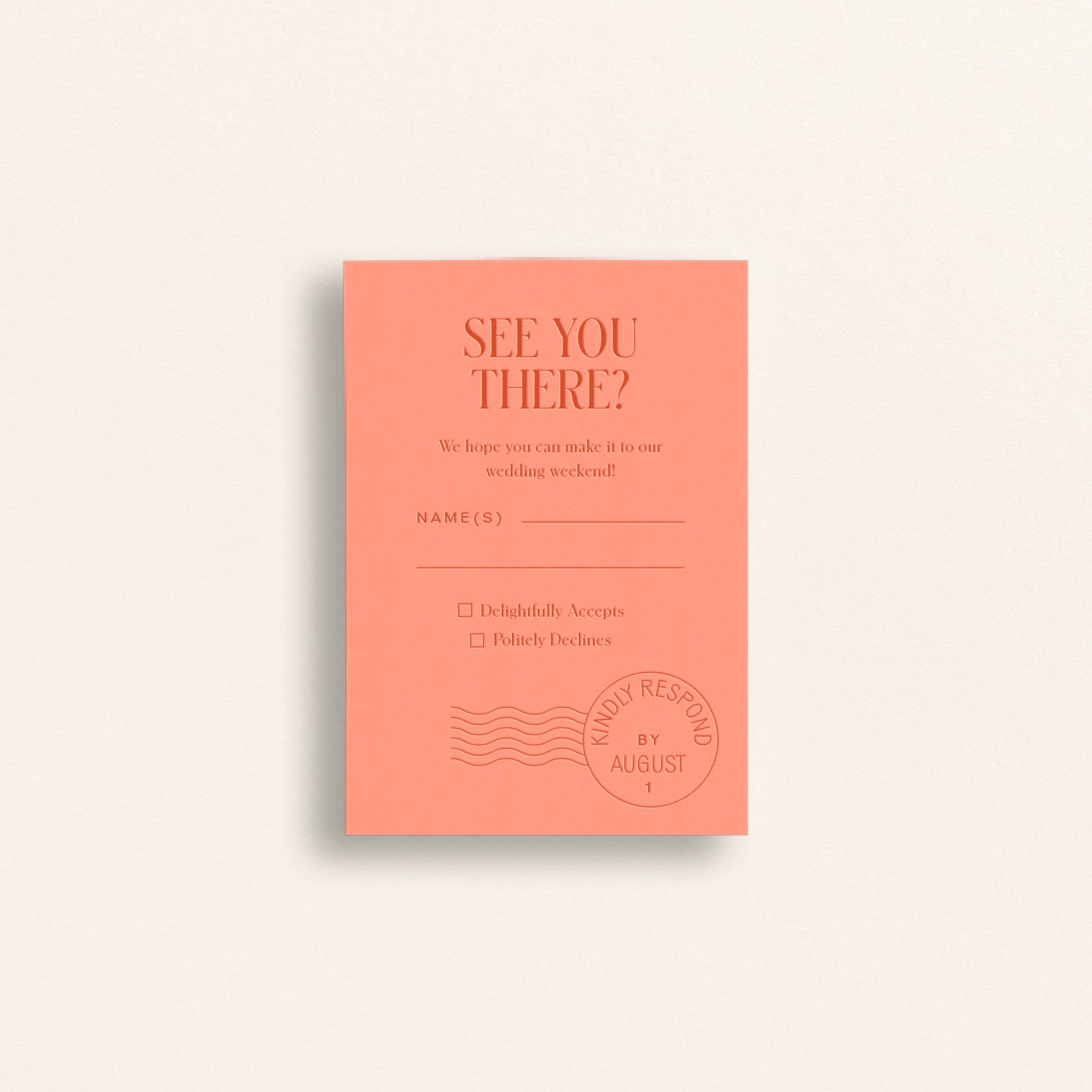 The Passport Collection: Mail-In RSVP Card