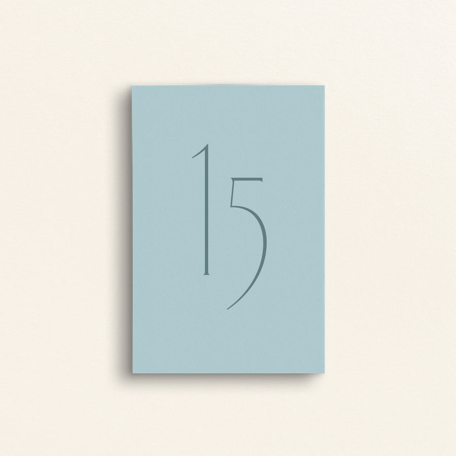 The Nouveau Collection: Table Numbers