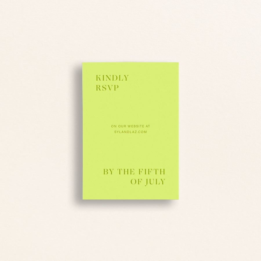 The Editorial Collection: RSVP Card (Online RSVP)