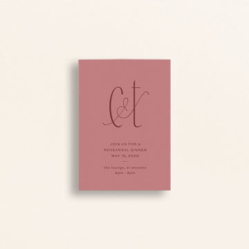 The Kindred Collection: Rehearsal Dinner Card