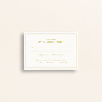 The Craftsman Collection: Mail-In RSVP Card