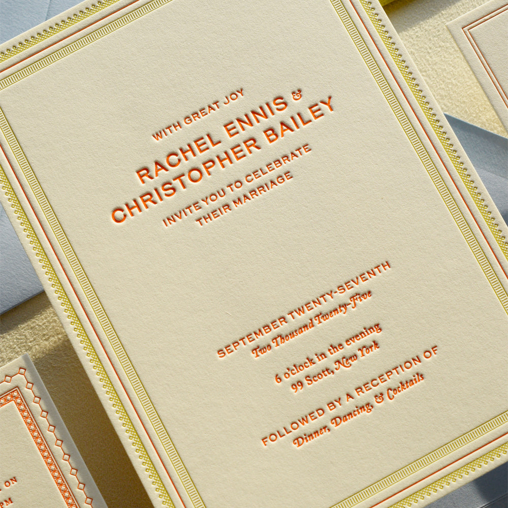 The Craftsman Collection: Invitation and Envelopes