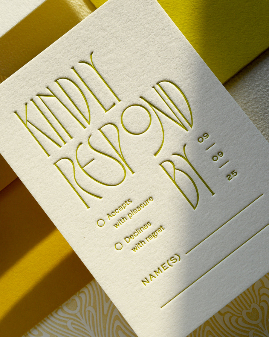 The Nouveau Collection: Mail-In RSVP Card