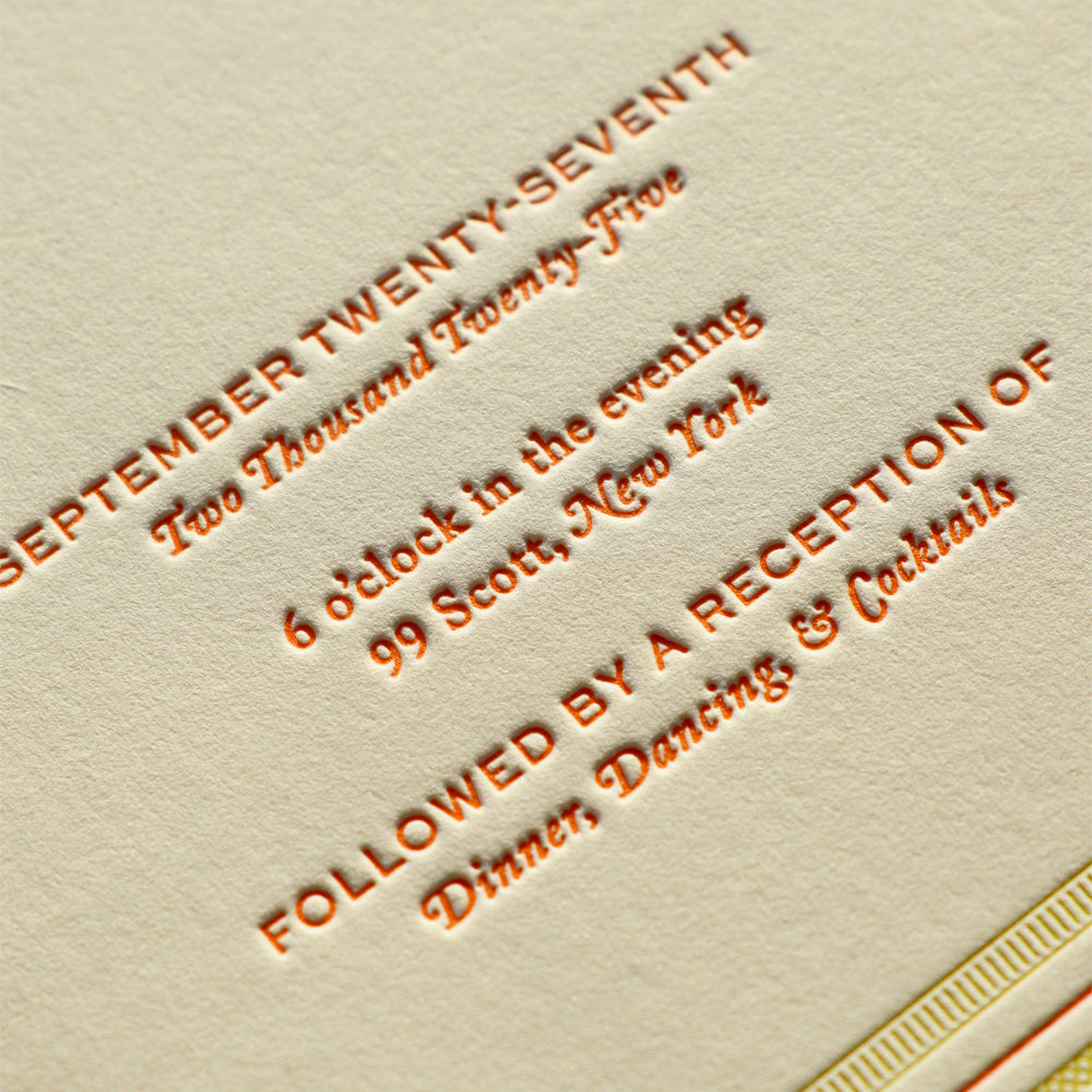 The Craftsman Collection: Invitation and Envelopes