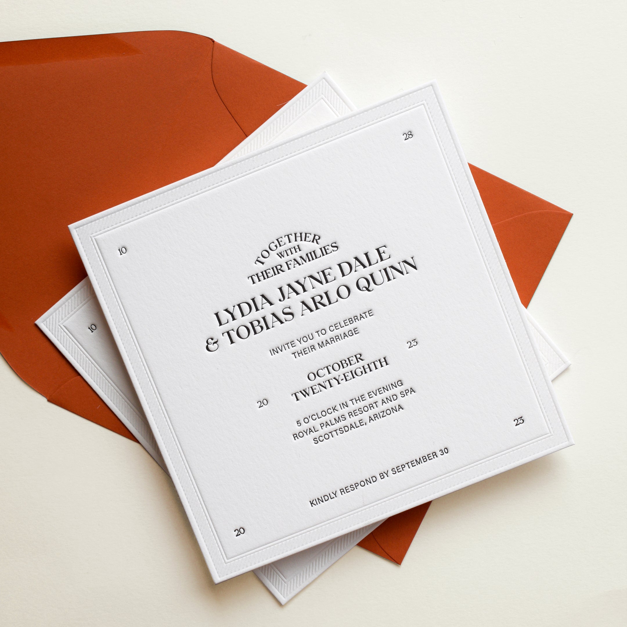 The Bohemia Collection: Invitation and Envelopes