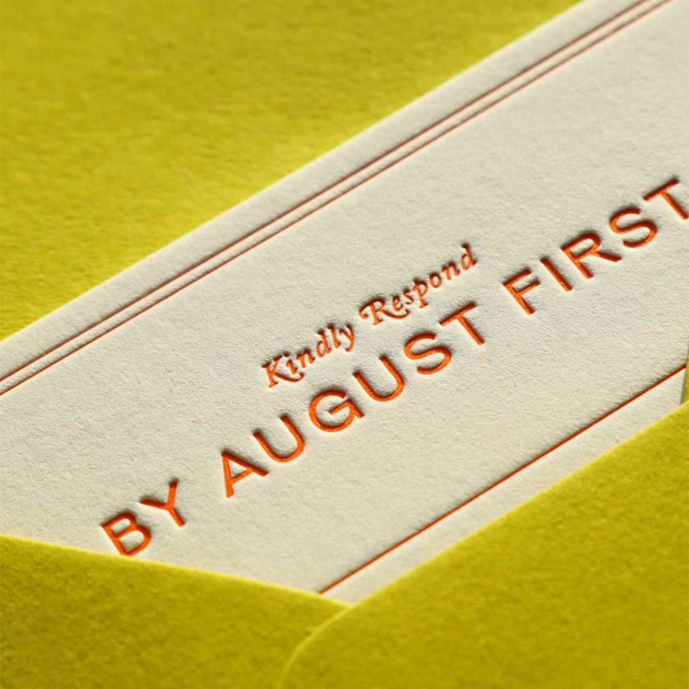 The Craftsman Collection: Invitation and Envelopes